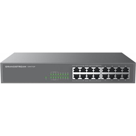 Grandstream GWN7702P - 16 Gigabit ports, 8 POE ports unmanaged switch