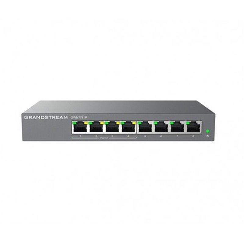 Grandstream GWN7711P - 8 Gigabit ports, 4 POE ports L2 Lite managed switch