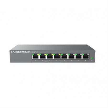 Grandstream GWN7711P - 8 Gigabit ports, 4 POE ports L2 Lite managed switch