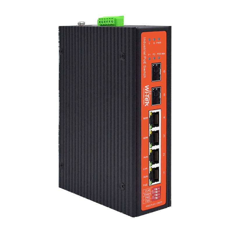 Wi-Tek WI-PS306GF-I Industrial PoE Switch