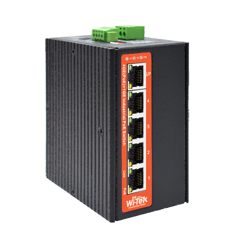 Wi-Tek WI-PS305G-I-DC Industrial PoE Switch
